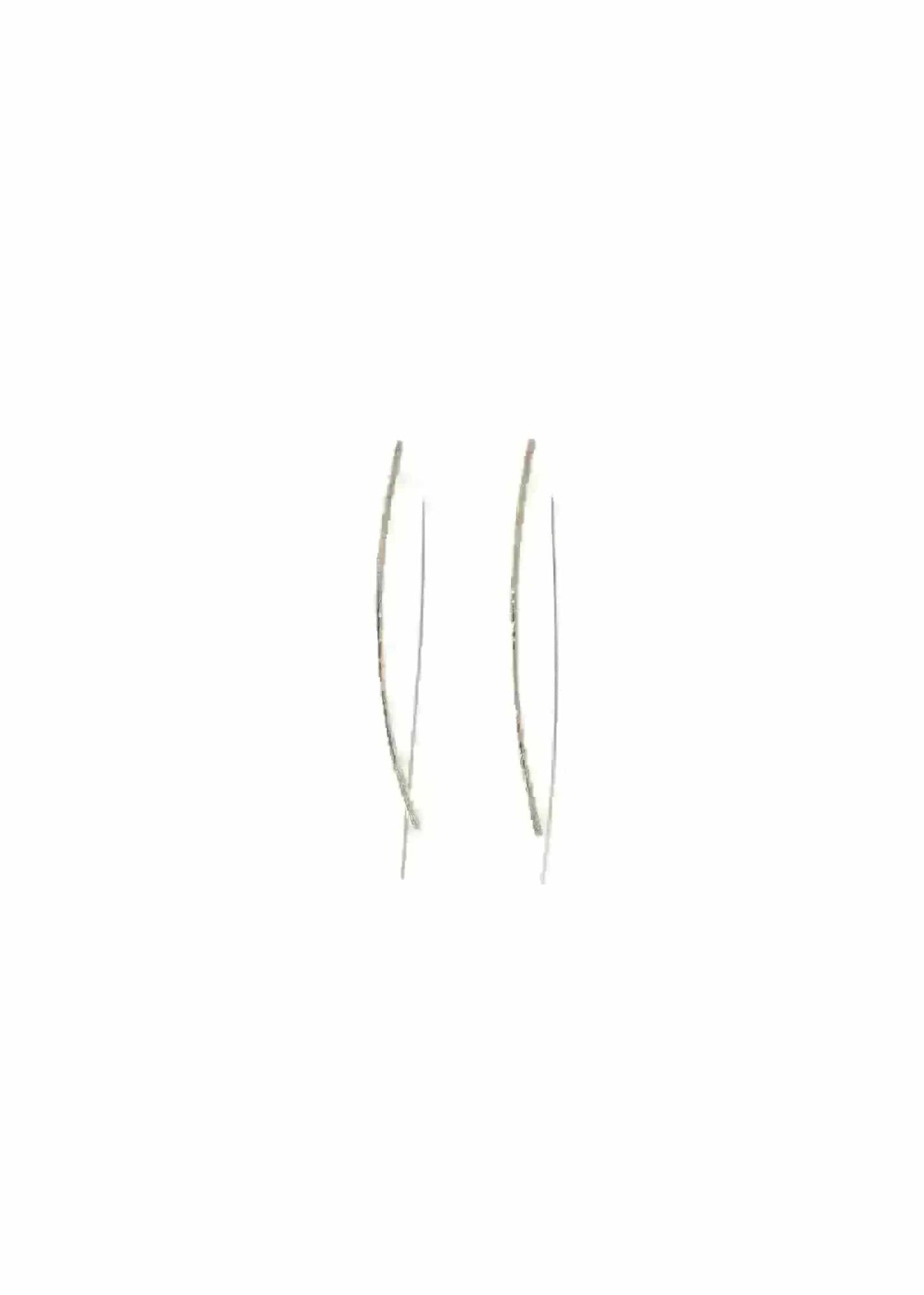 Liv & B Designs Earrings Lauren Bar Hoop Earrings