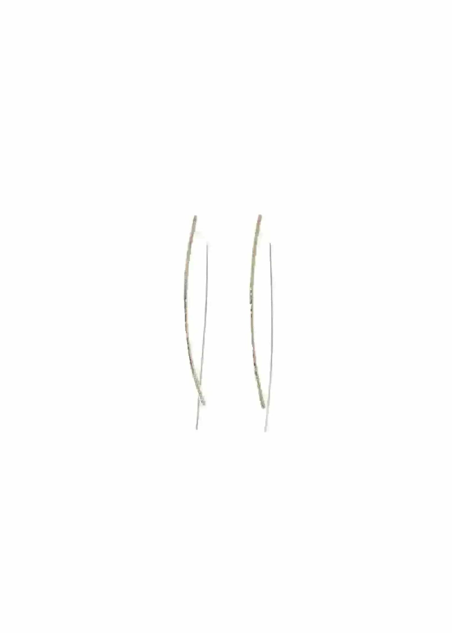 Liv & B Designs Earrings Lauren Bar Hoop Earrings