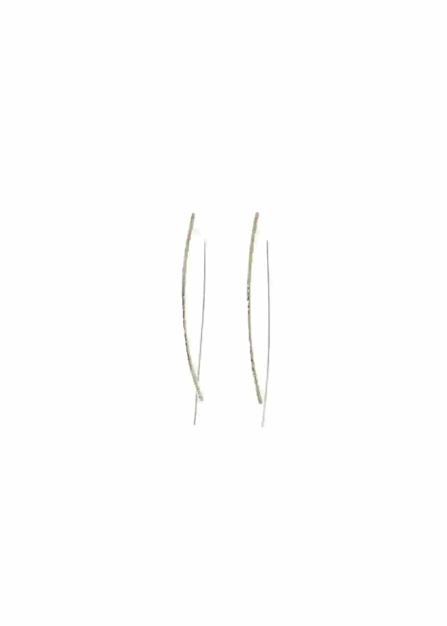 Liv & B Designs Earrings Lauren Bar Hoop Earrings