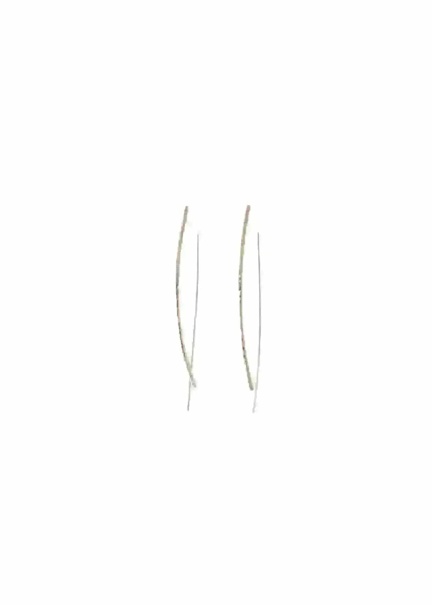 Liv & B Designs Earrings Lauren Bar Hoop Earrings