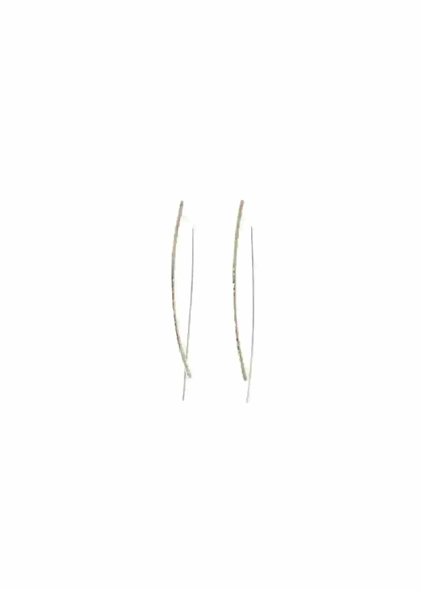 Liv & B Designs Earrings Lauren Bar Hoop Earrings