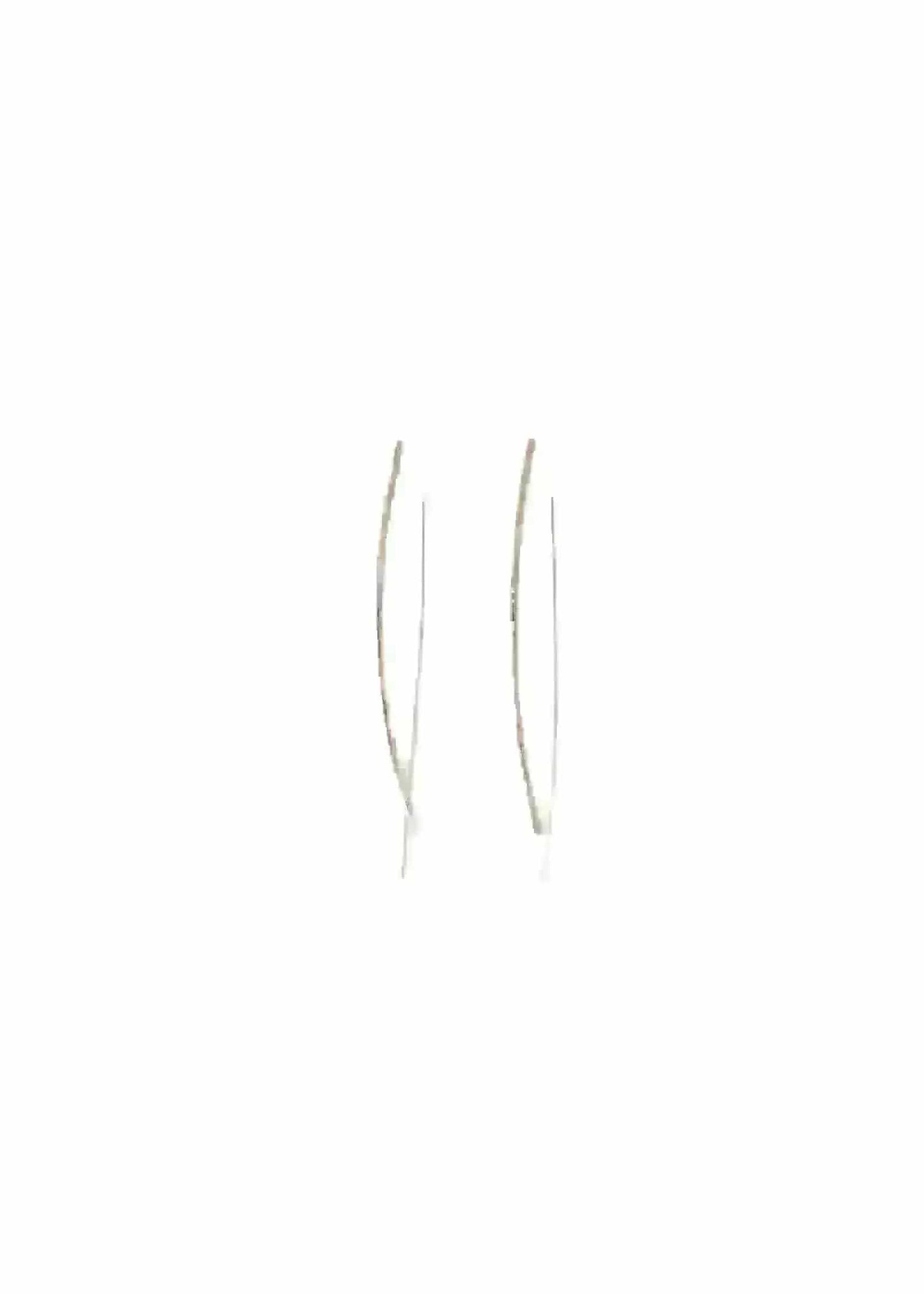 Liv & B Designs Earrings Lauren Bar Hoop Earrings