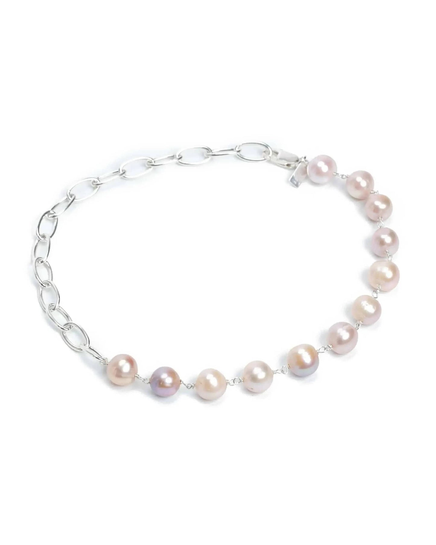Liv and B Designs Bracelet Amy Pearl Sterling Silver bracelet