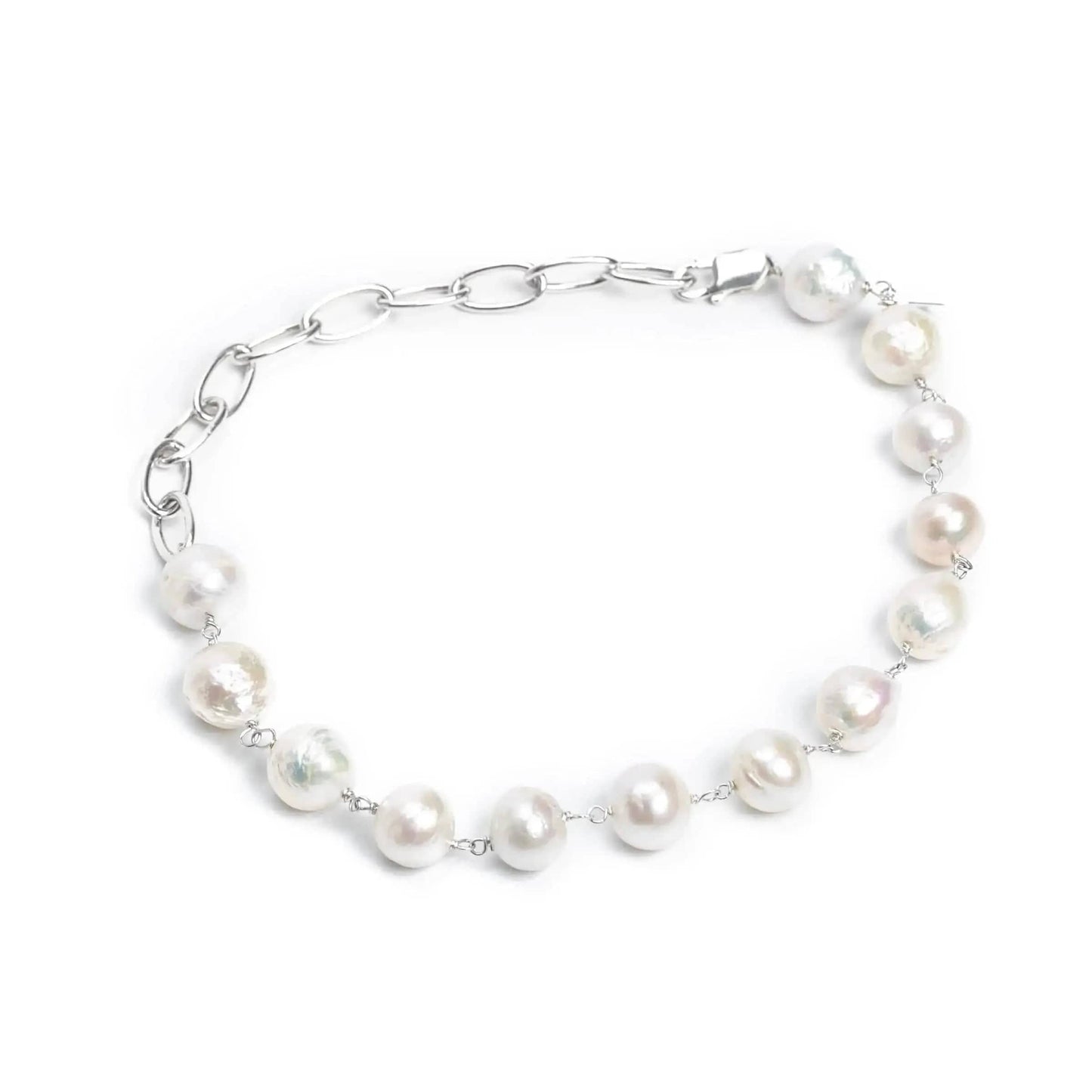 Liv and B Designs Bracelet Amy Pearl Sterling Silver bracelet