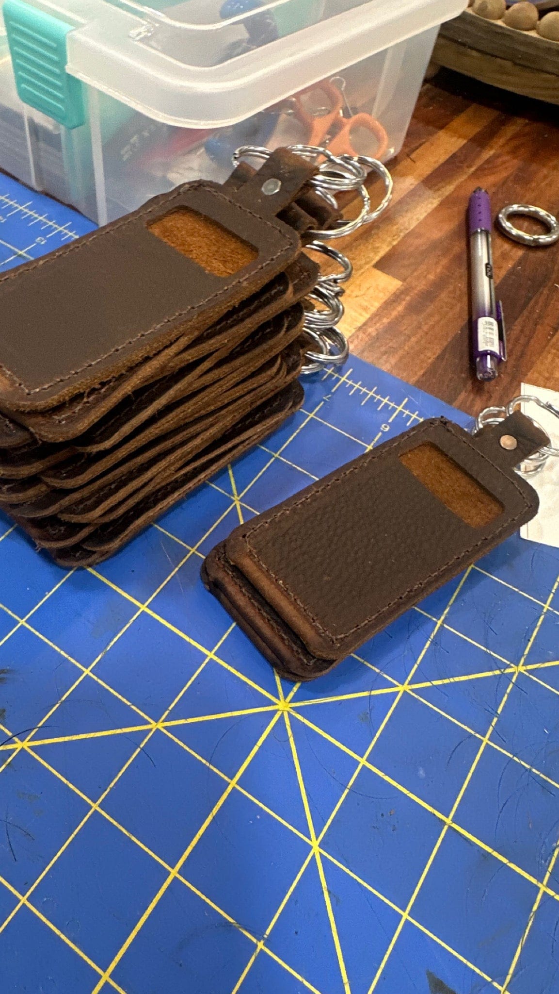 Liv and B Designs Leather Leather Chapstick Holder