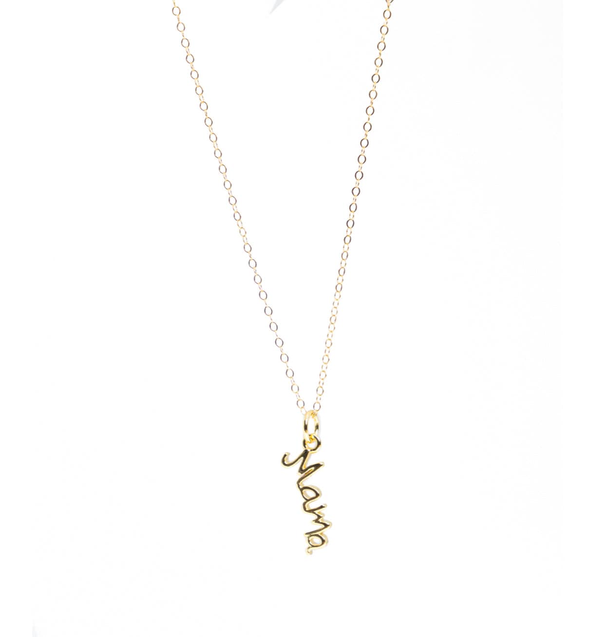 Liv and B Designs Necklace Long Mama 14 K Gold Fill Necklace