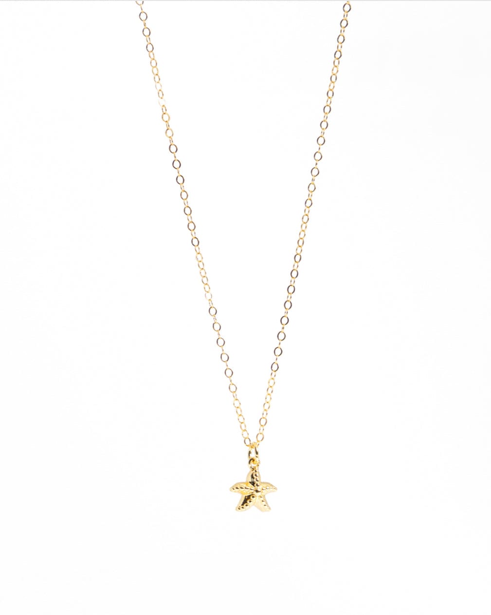 Liv and B Designs Necklace Tiny Starfish 14 K Gold Fill