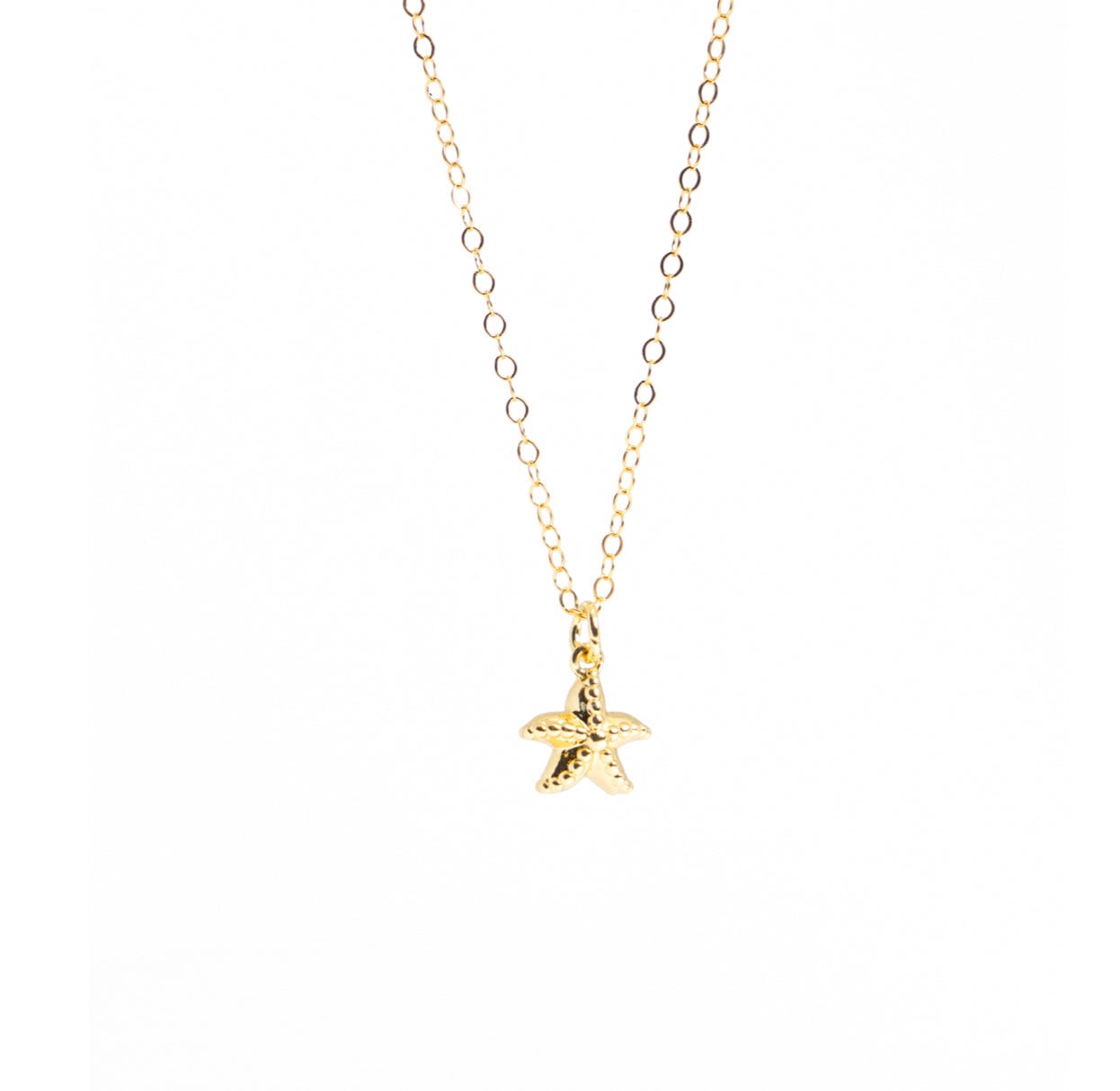 Liv and B Designs Necklace Tiny Starfish 14 K Gold Fill
