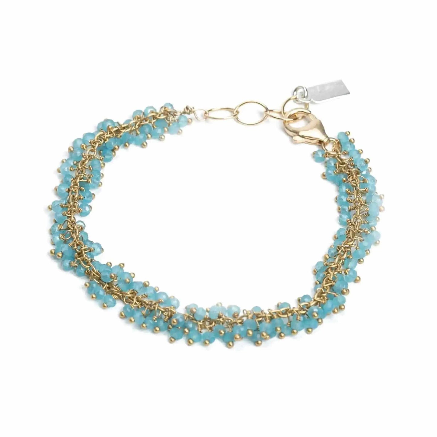 Liv & B Designs Bracelet Aqua Chalcedony Cha Cha Gemstone Bracelet