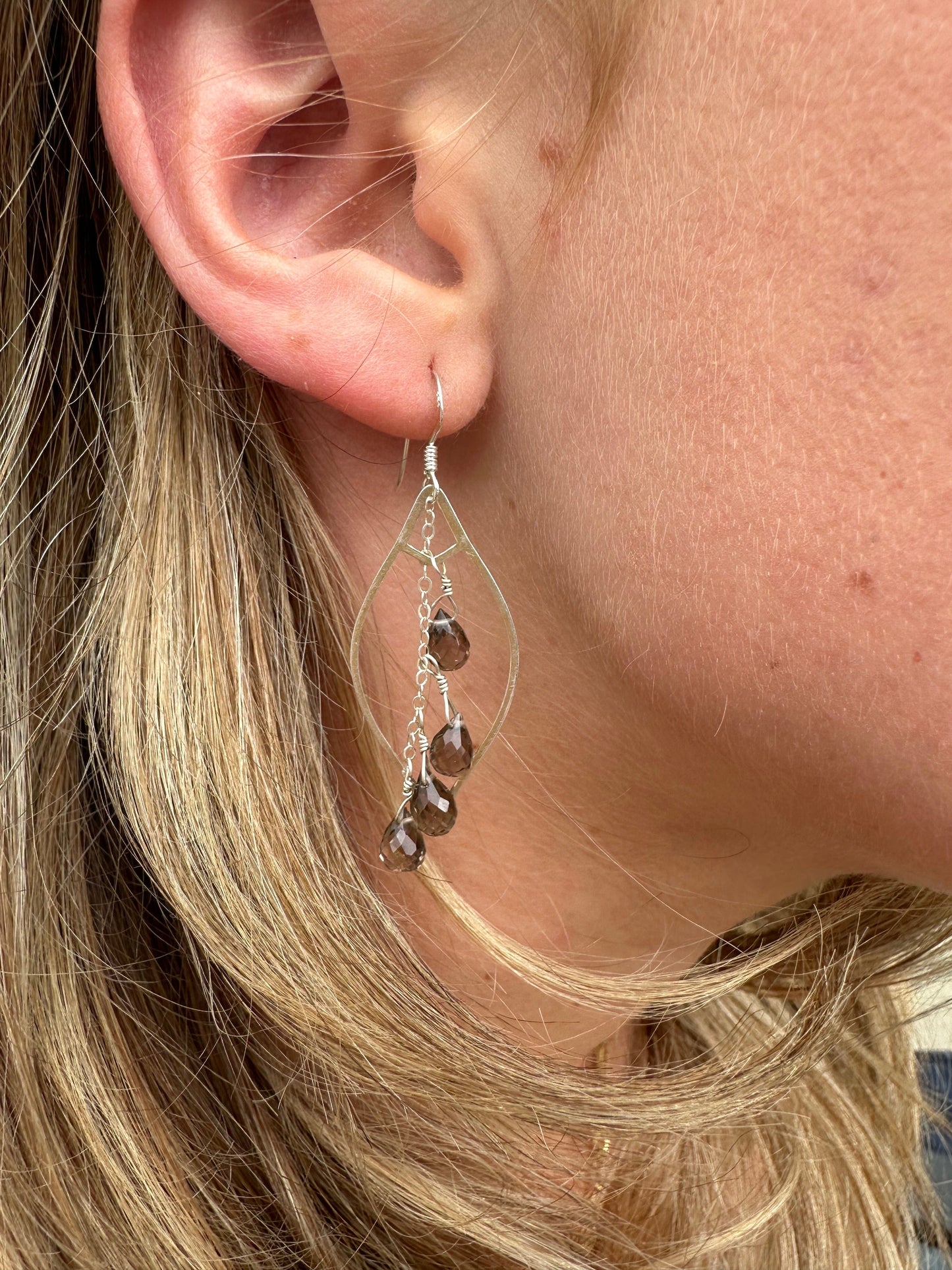 Liv & B Designs Cascading Gemstone Earrings