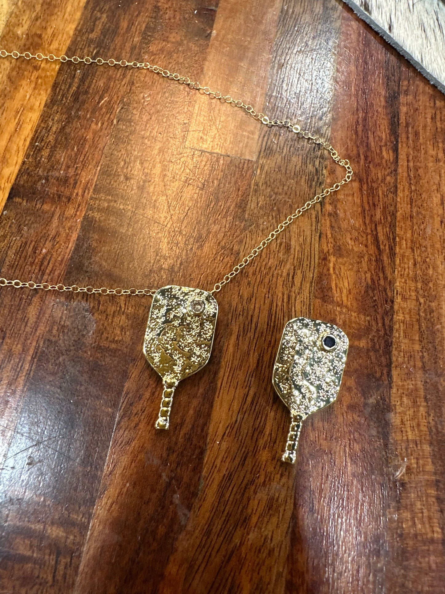 Liv & B Designs Necklace 14K Gold Fill Pickleball Paddle Necklace