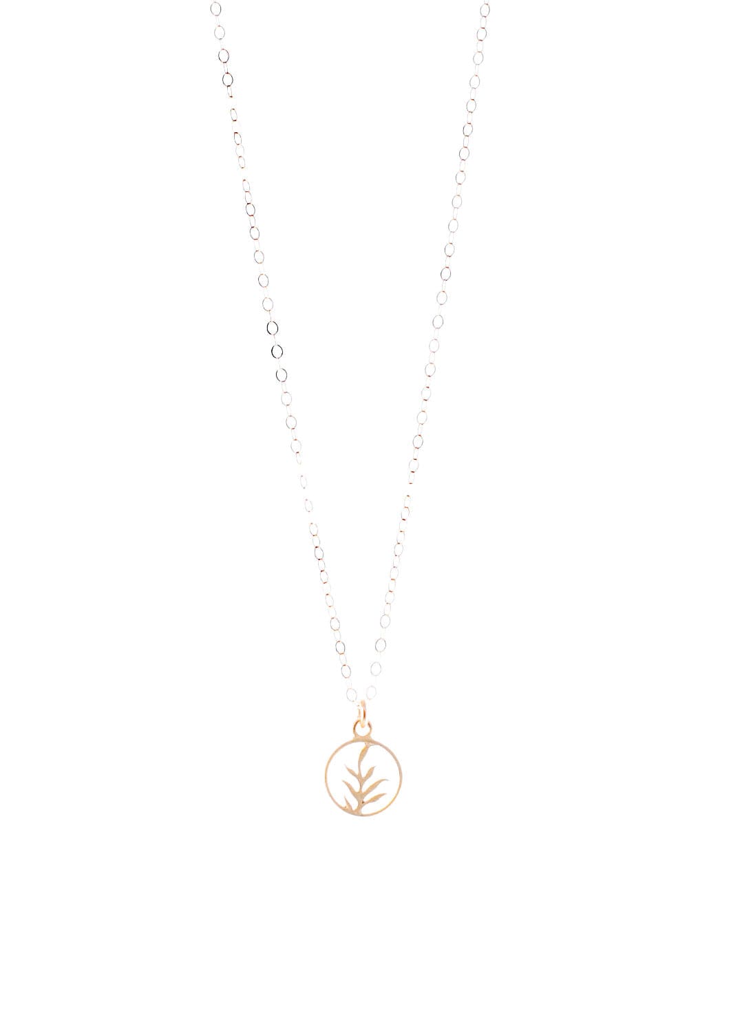 Liv & B Necklace Gold Tiny Fern Necklace