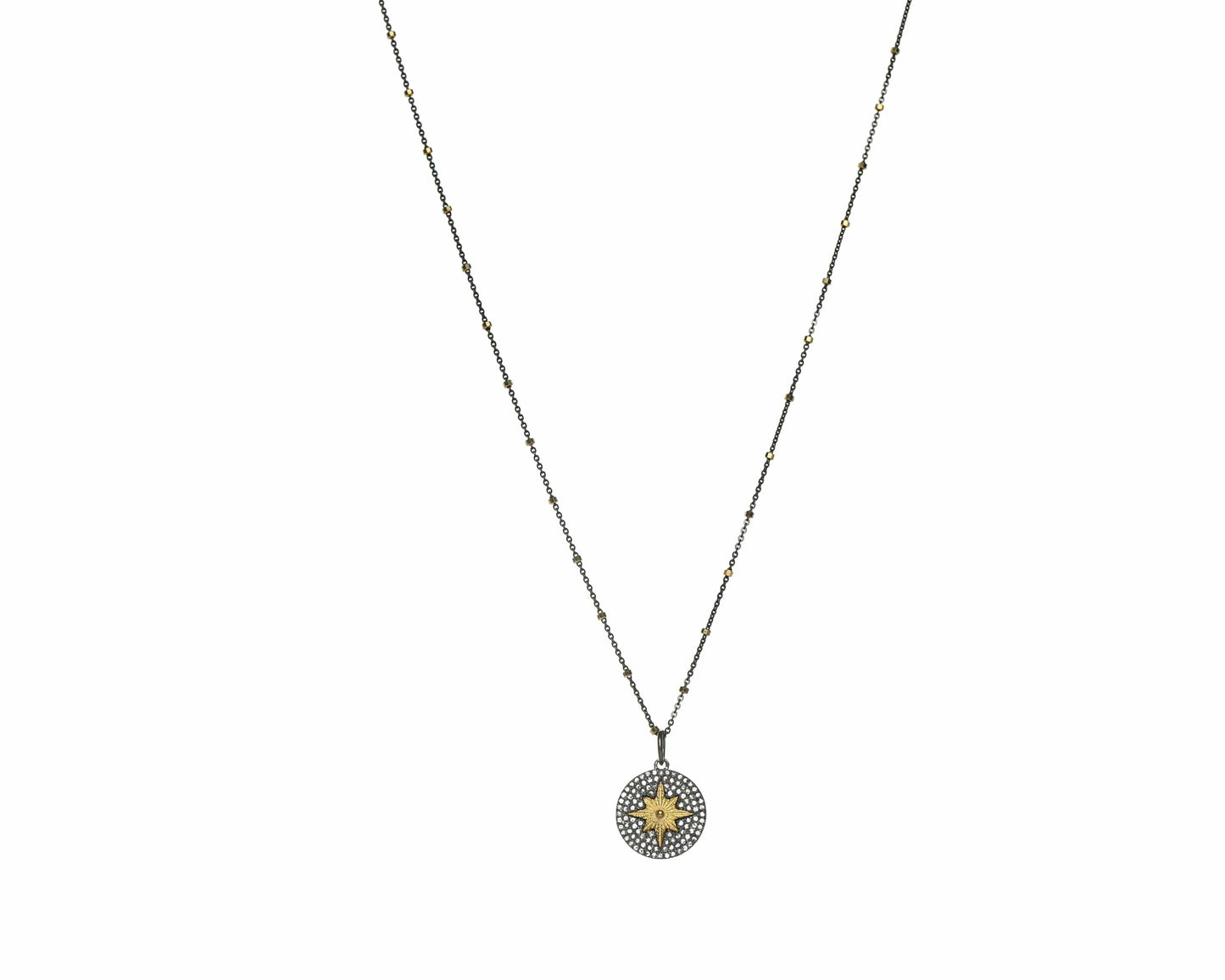 Diamond Vermeil Round Star Necklace Liv and B Designs