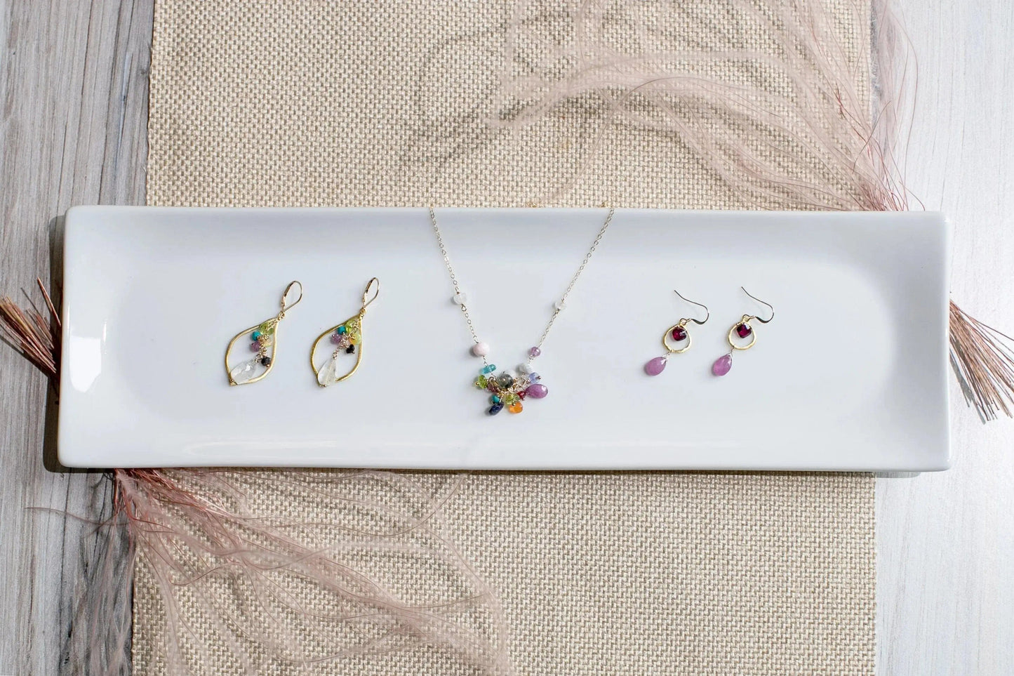 Enchanted Cluster Gold Fill Necklace Liv and B Designs