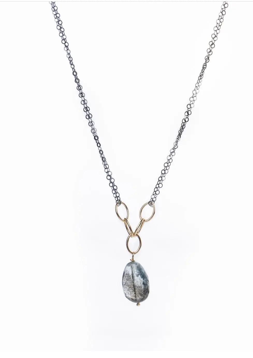 Mixed metal Gemstone Liv & B