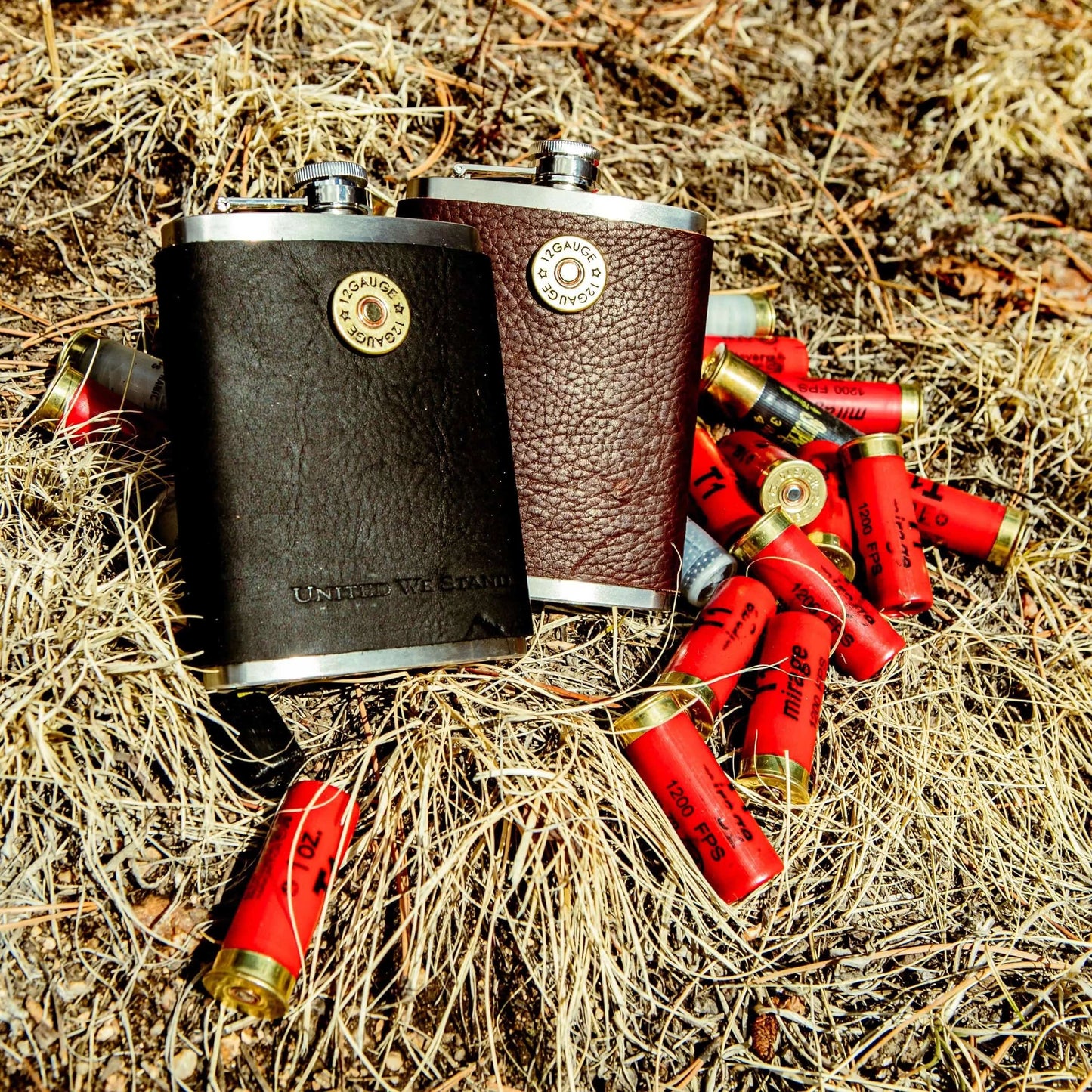 12 Gauge Leather Flask Liv & B Designs