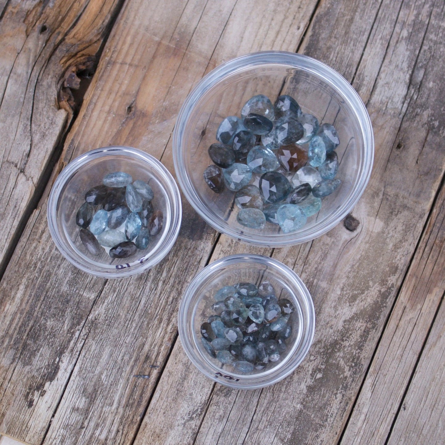 Copper Aquamarine Earrings Liv & B Designs