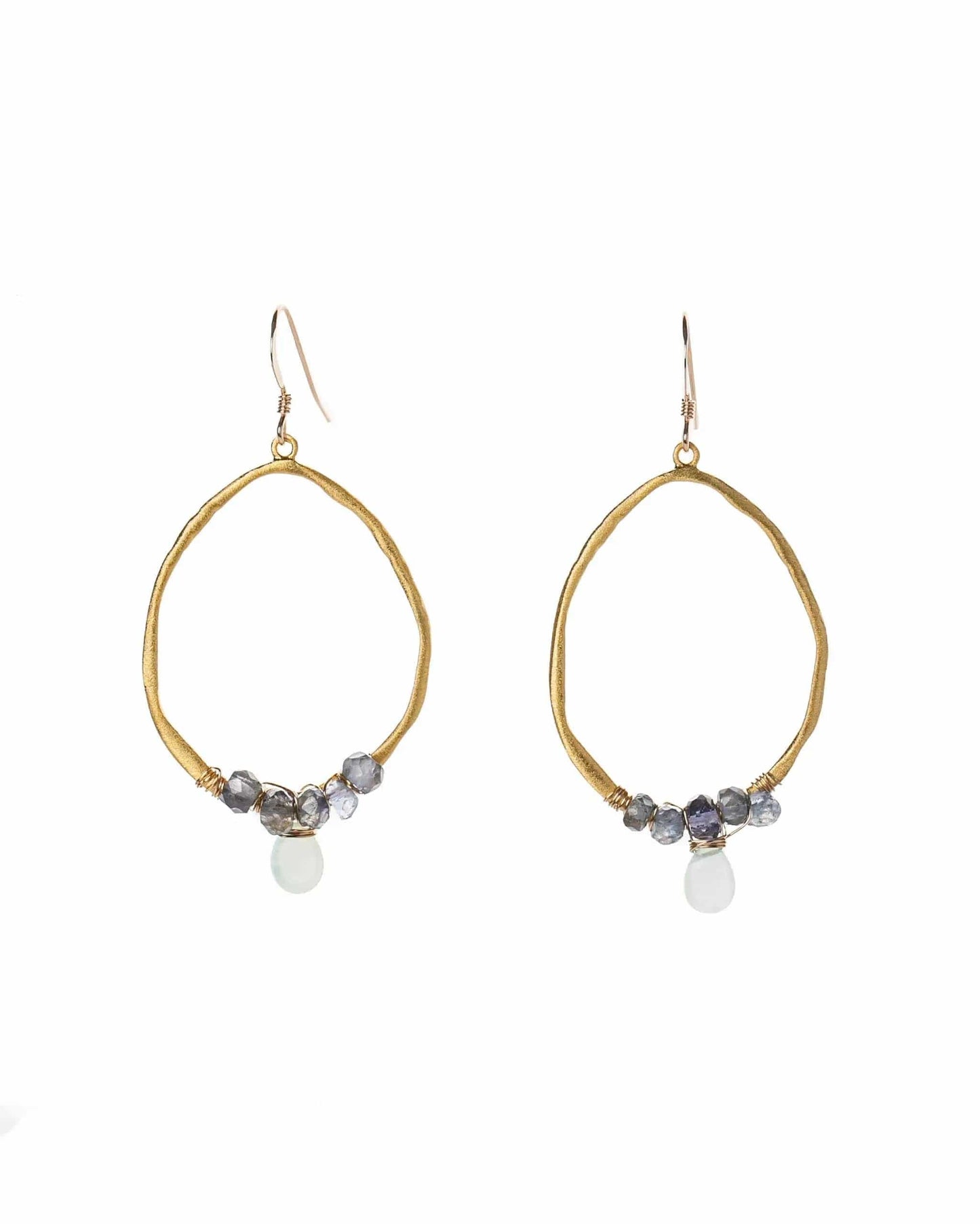 Wrapped Earrings in Vermeil Liv & B Designs