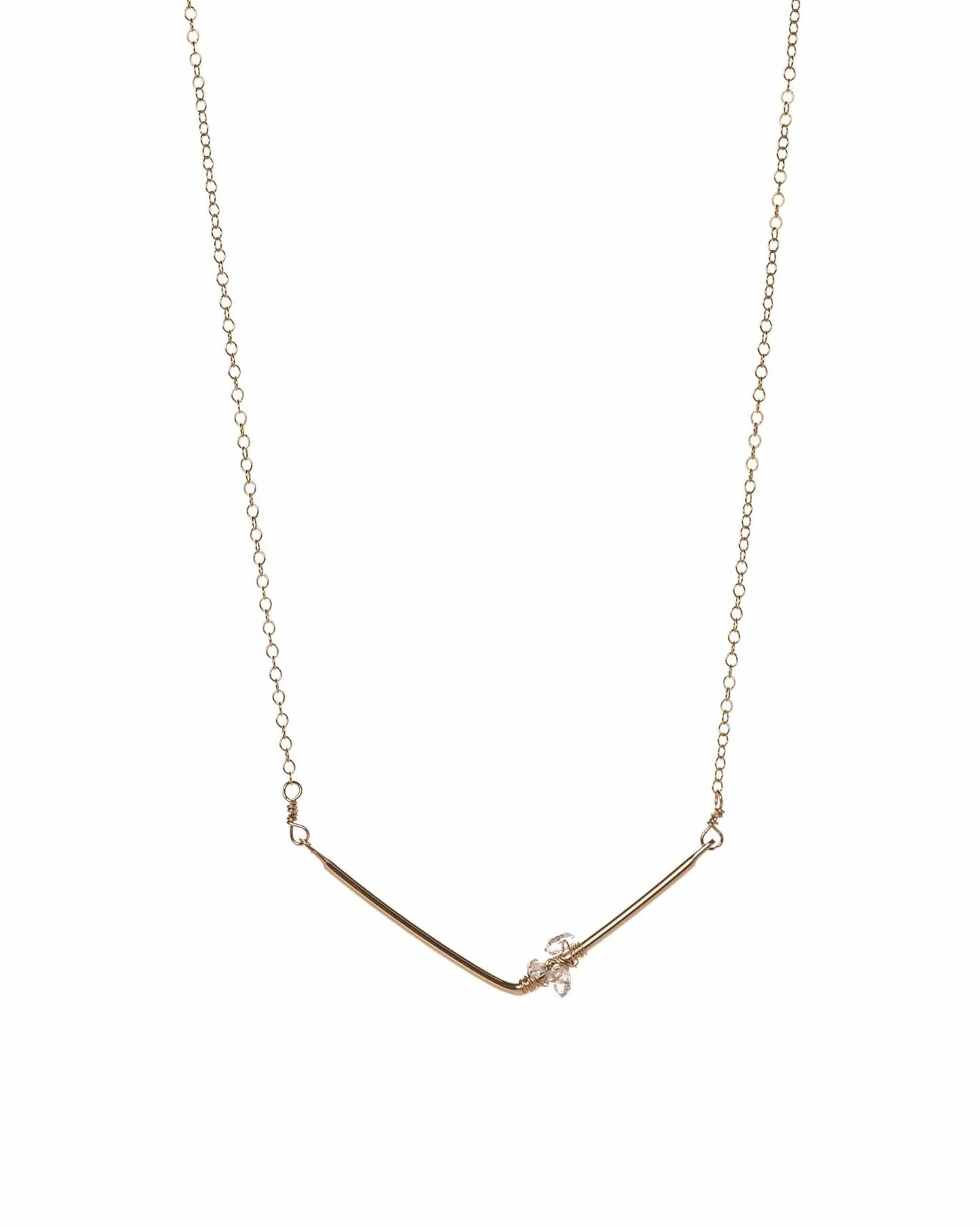 Evelyn 14 KG fill bar with Herkimer Diamond Liv & B Designs