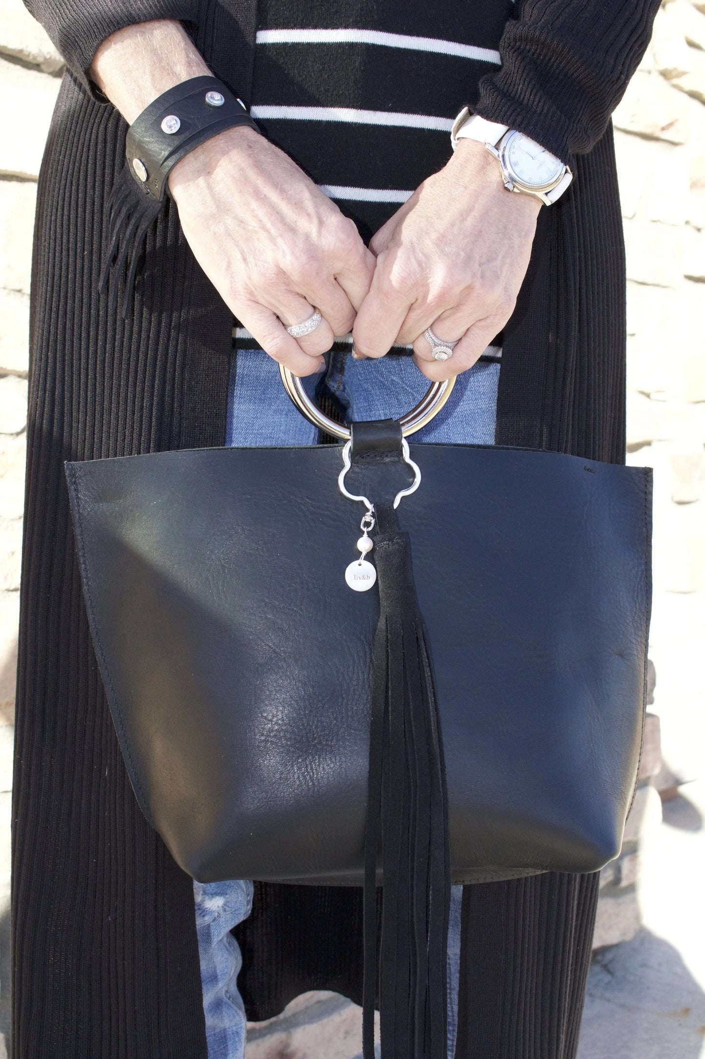 Carried Away Leather Bag Liv & B Designs
