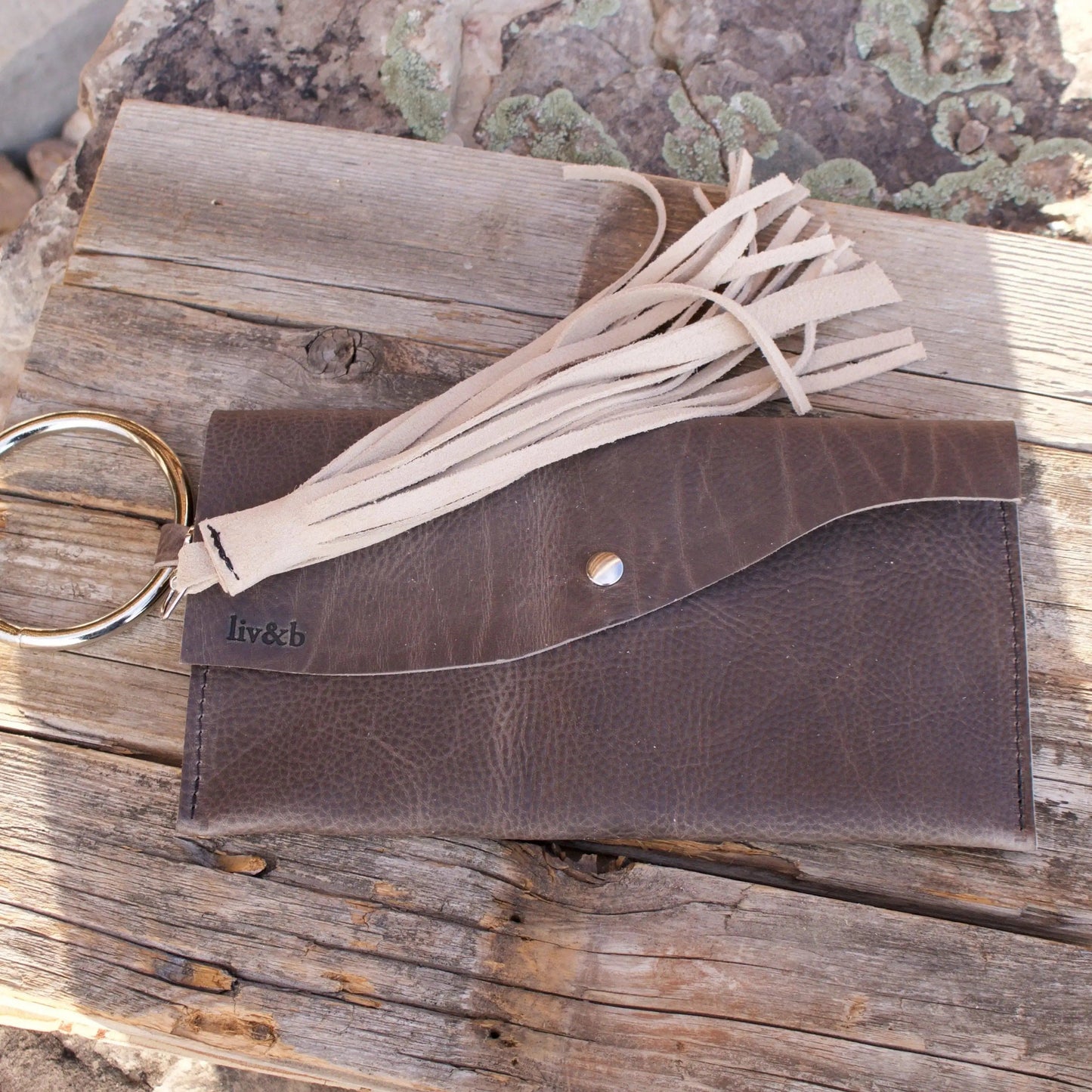 GNO Leather Handmade Clutch Liv & B Designs