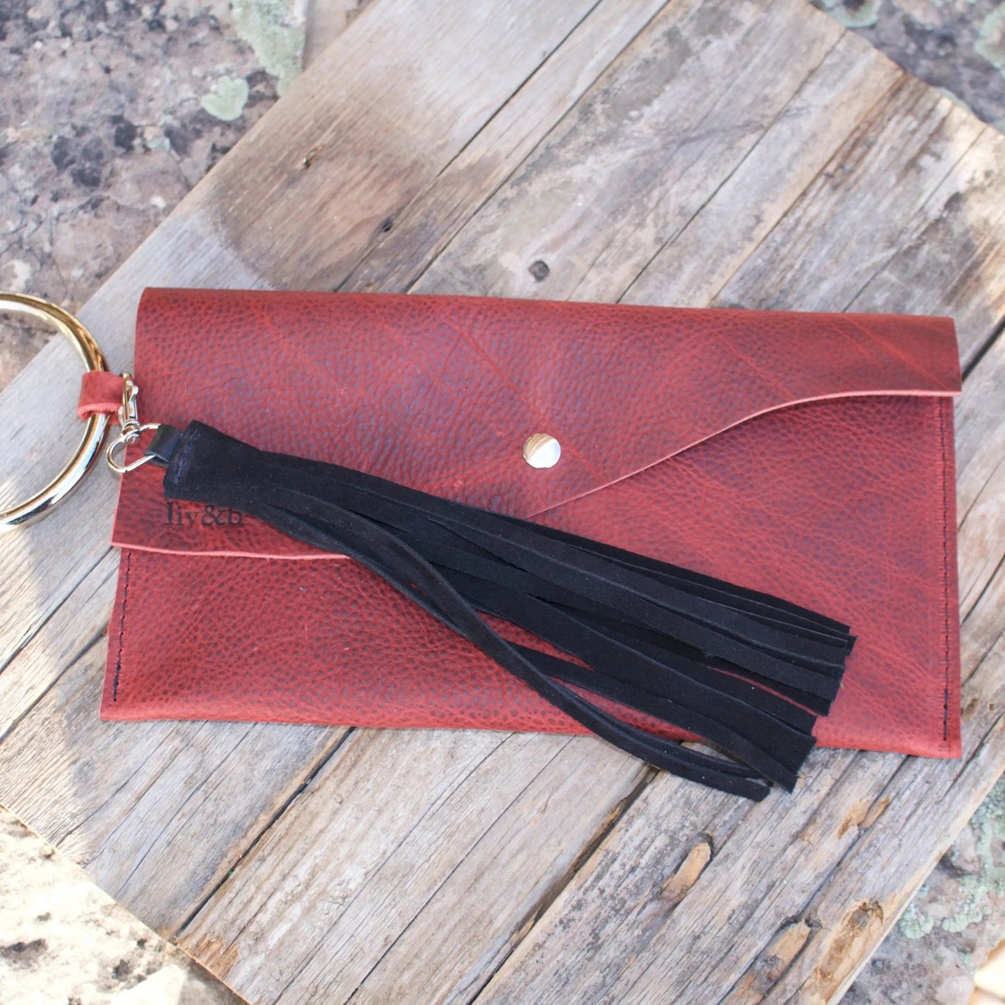 GNO Leather Handmade Clutch Liv & B Designs