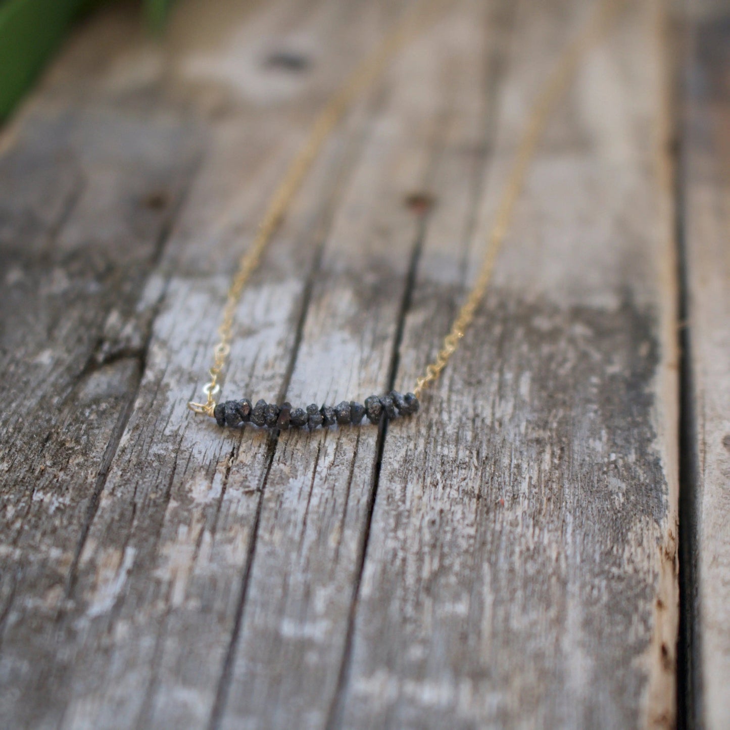 Diamonds In The Raw Sterling Silver Necklace Liv & B Designs