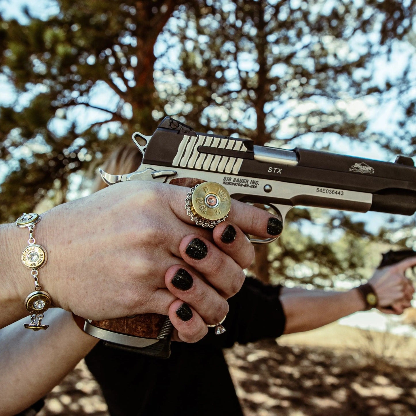 Steampunk 12 gauge rings Liv & B Designs