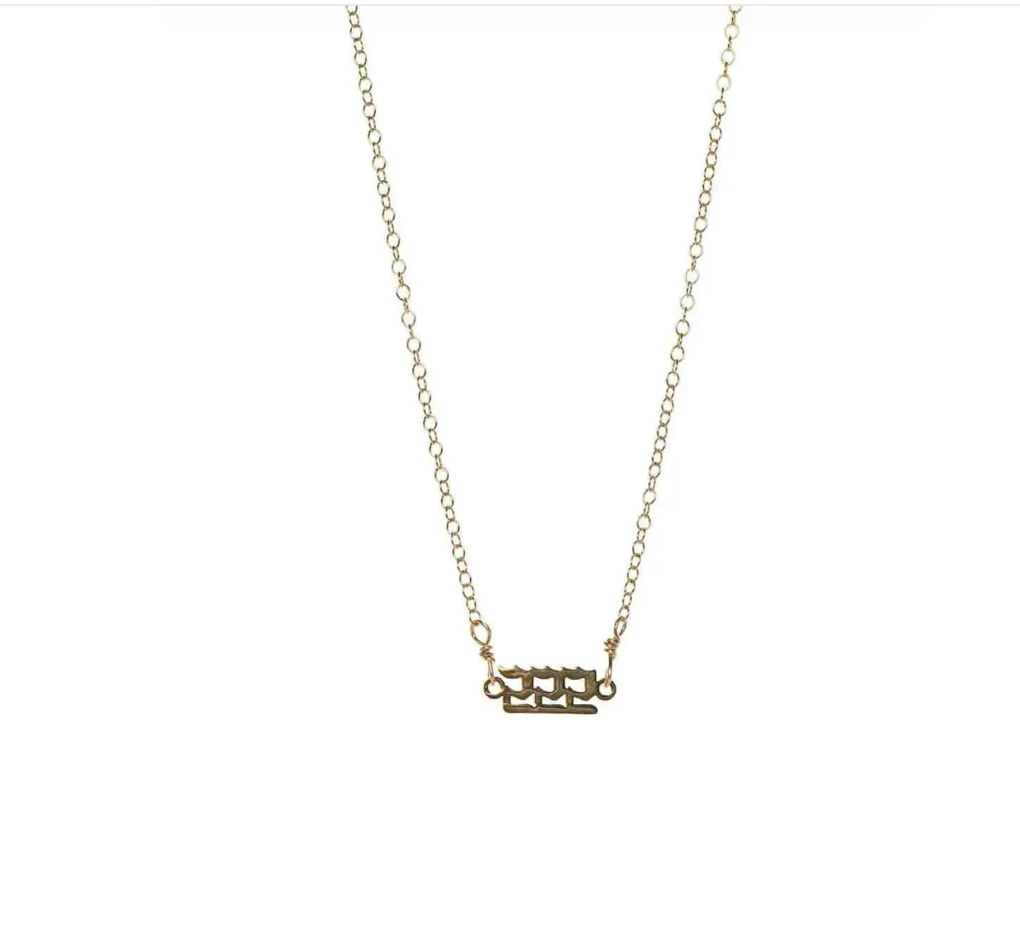 Silver Angel Number Necklaces Liv & B