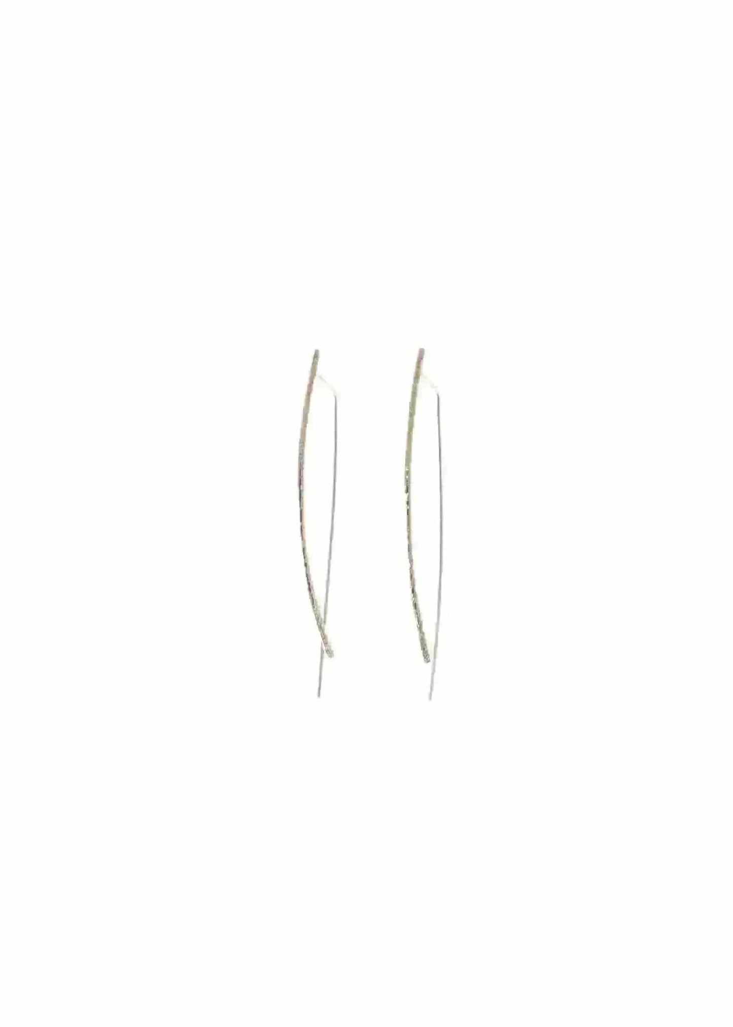 Liv & B Designs Earrings Lauren Bar Hoop Earrings