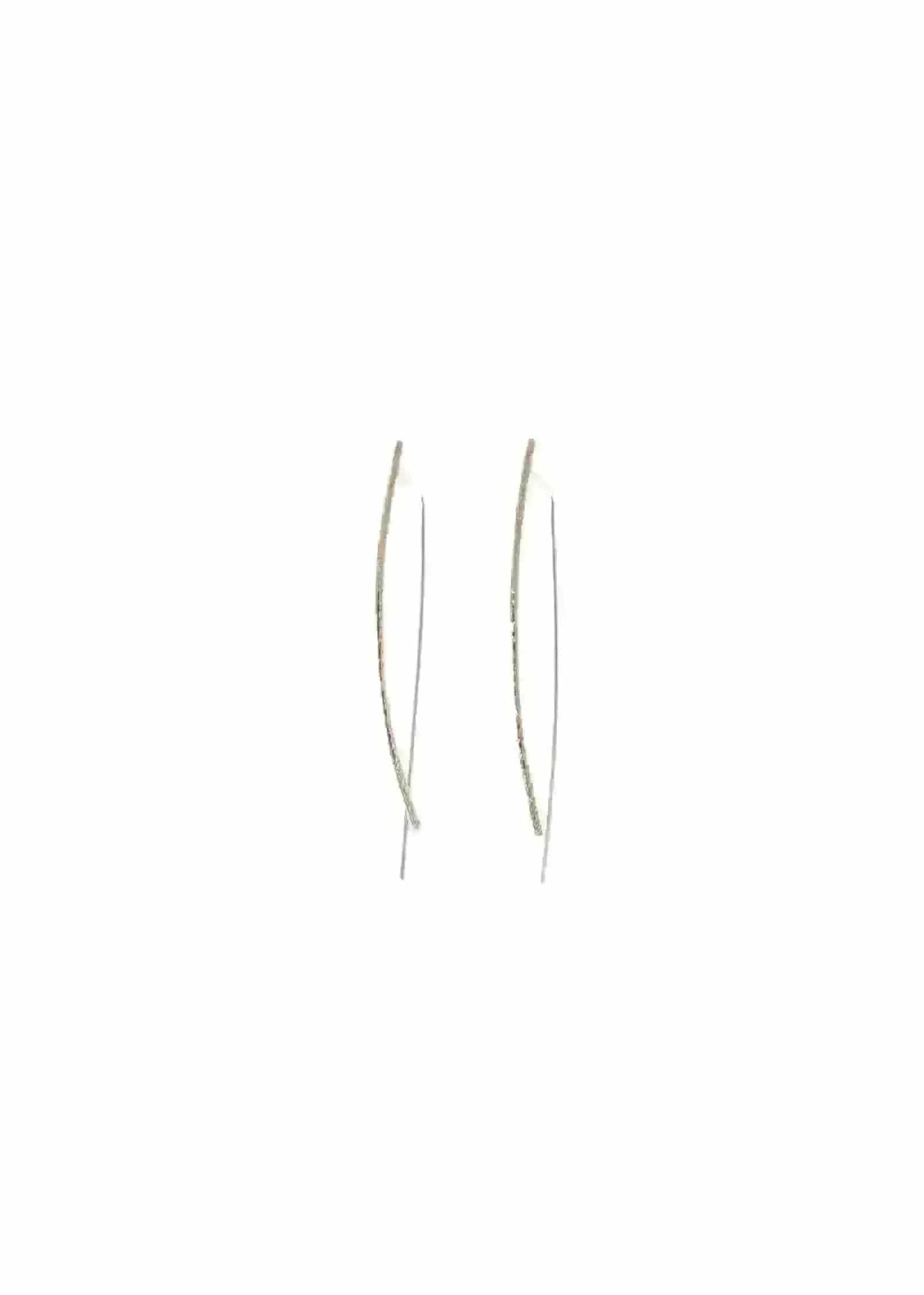 Liv & B Designs Earrings Lauren Bar Hoop Earrings