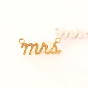 14K Gold Fill "Mrs" Necklace Liv & B Designs