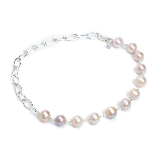 Liv and B Designs Bracelet Amy Pearl Sterling Silver bracelet