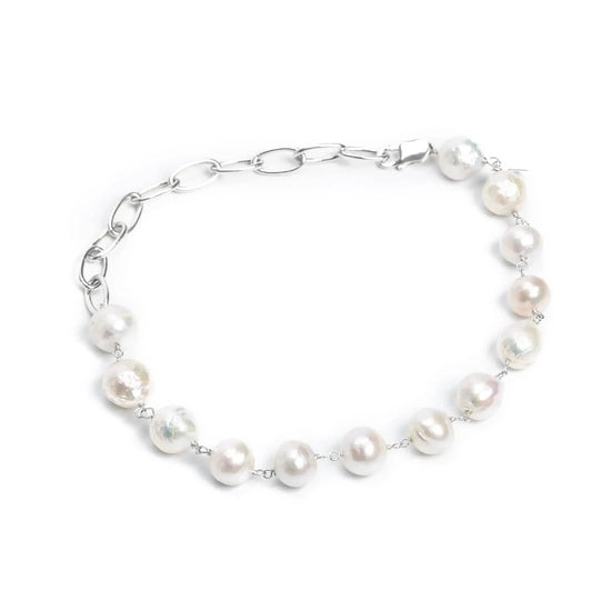 Liv and B Designs Bracelet Amy Pearl Sterling Silver bracelet