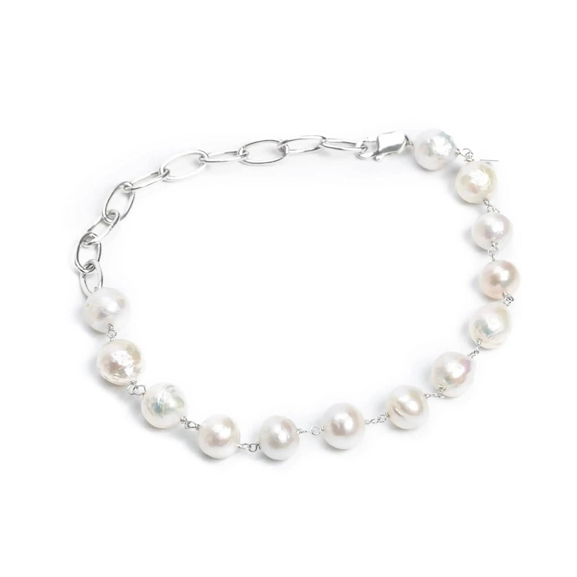 Liv and B Designs Bracelet Amy Pearl Sterling Silver bracelet