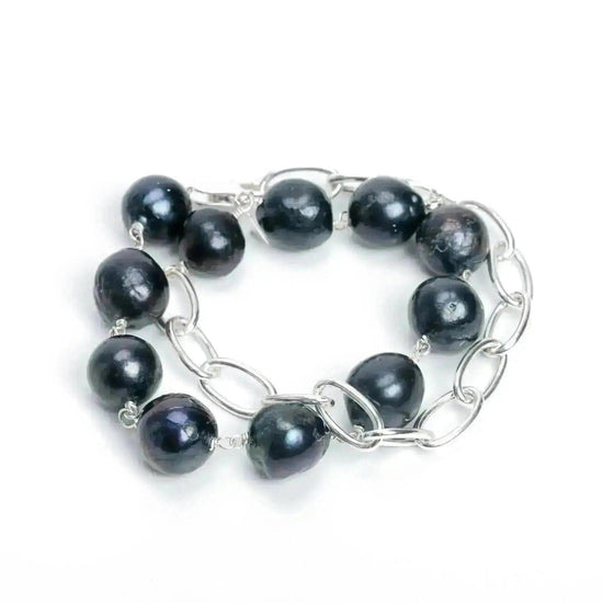 Liv and B Designs Bracelet Amy Pearl Sterling Silver bracelet