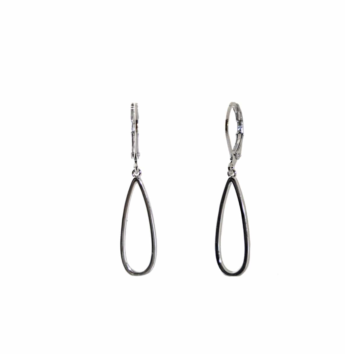 Liv and B Designs Earrings Sterling silver teardrop Hoops