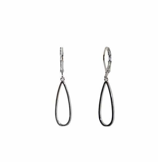 Liv and B Designs Earrings Sterling silver teardrop Hoops