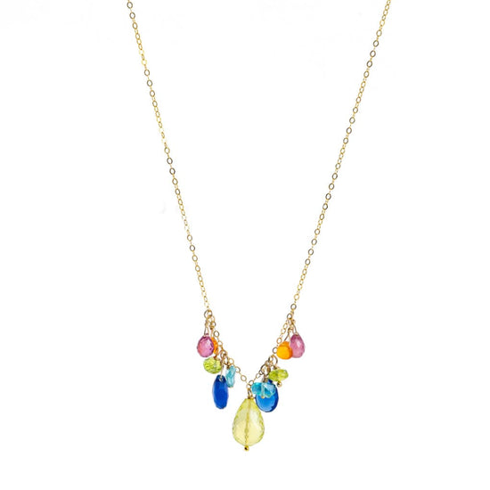 Liv and B Designs Necklace Enchanted Cluster Gold Fill Necklace