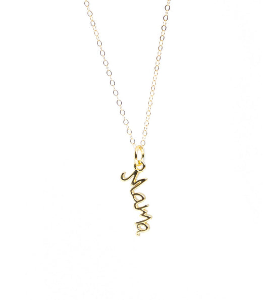 Liv and B Designs Necklace Long Mama 14 K Gold Fill Necklace