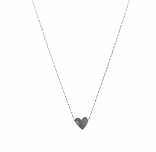 Liv and B Designs necklace Solid Sterling Silver Heart Necklace