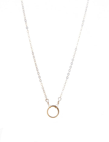 Tiny Gold Fill Circle Liv and B Designs