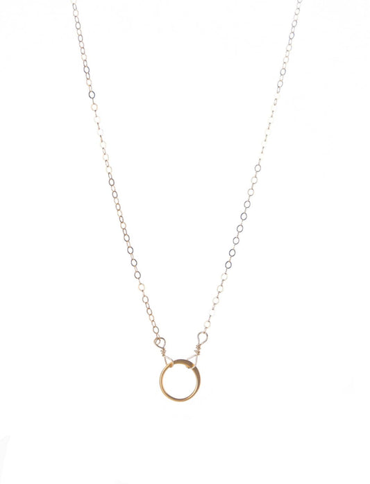 Tiny Gold Fill Circle Liv and B Designs