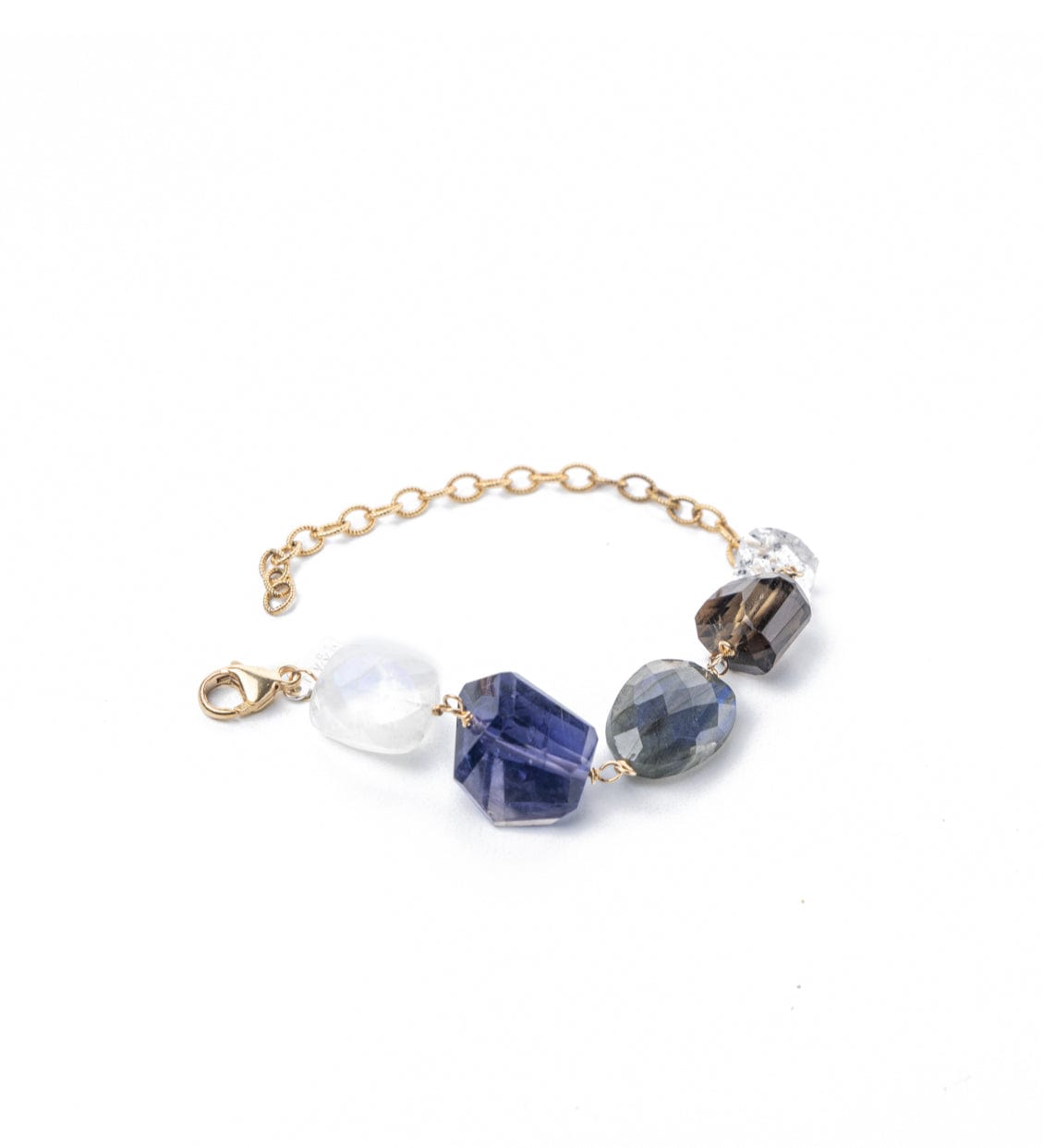 Kord Store Designer Flower Design Lct Stone Gold Plated Openable Bracelet  For Women