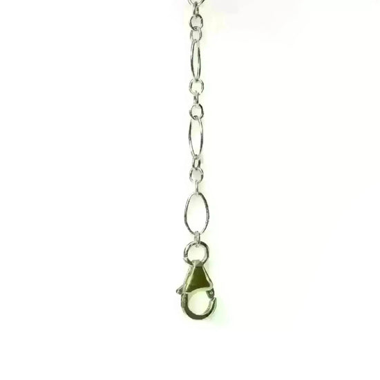 White Enamel Mom Necklace Liv & B