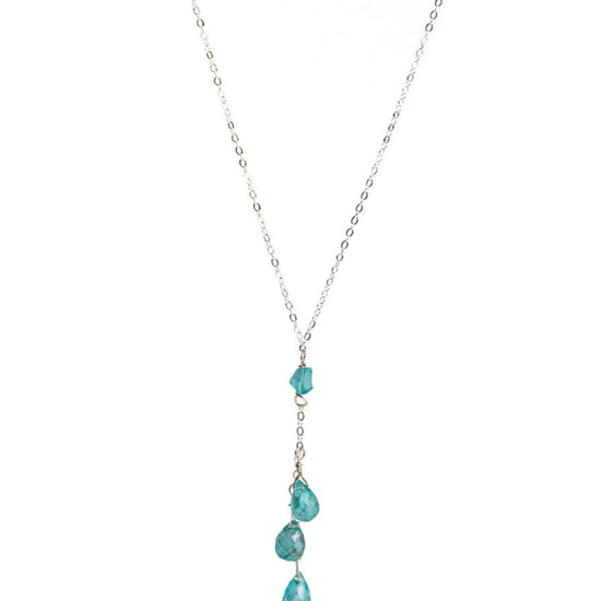 Liv & B Apatite Cascading Gemstone Necklace