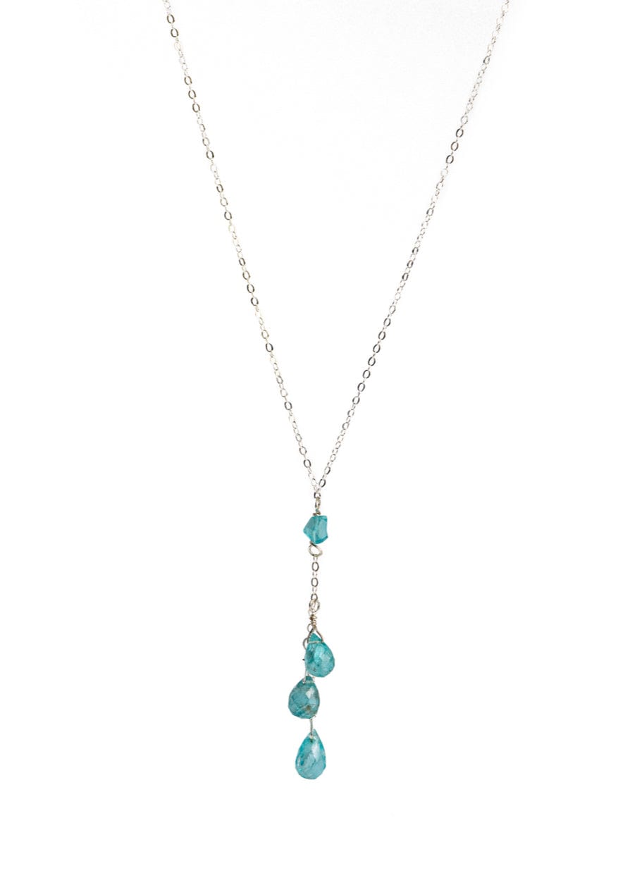 Liv & B Apatite Cascading Gemstone Necklace