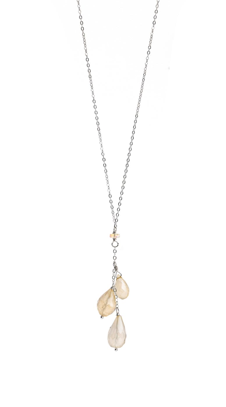 Liv & B Chalcedony Cascading Gemstone Necklace