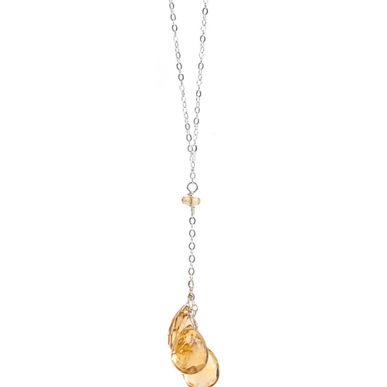 Liv & B Champagne Quartz Cascading Gemstone Necklace