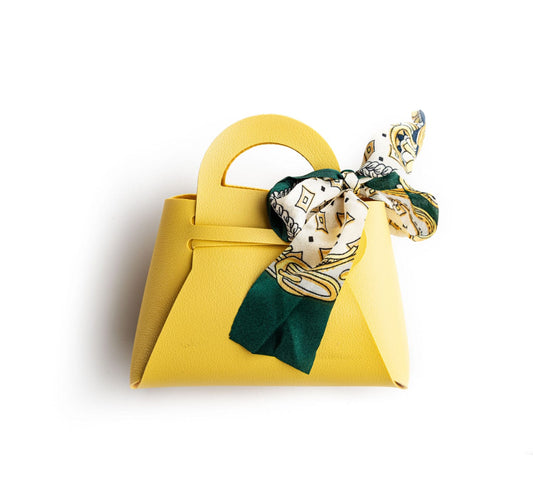 Liv & B Designs Apparel & Accessories Yellow Luxe Gift Wrap Purse